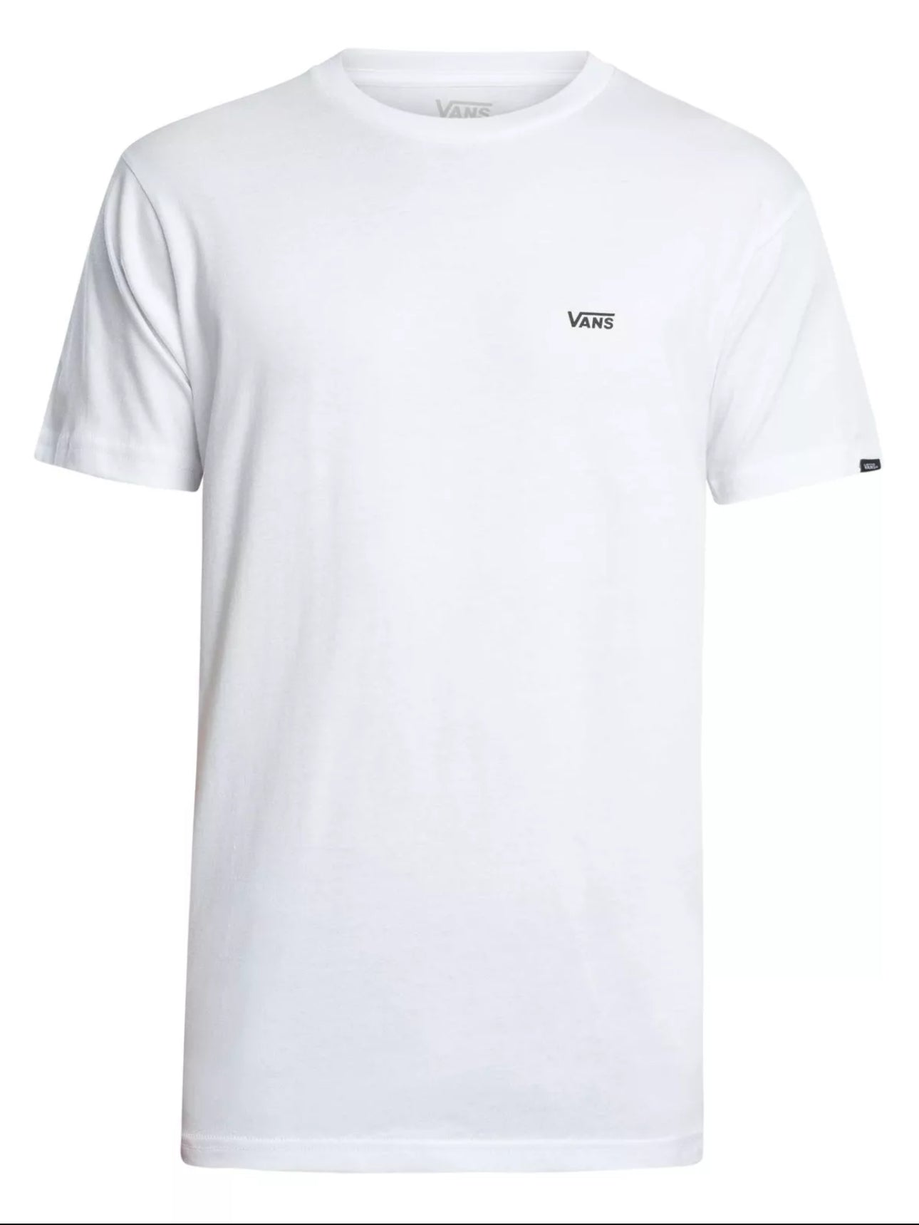 Vans Men's Left Chest Logo T-Shirt, White, Size XS