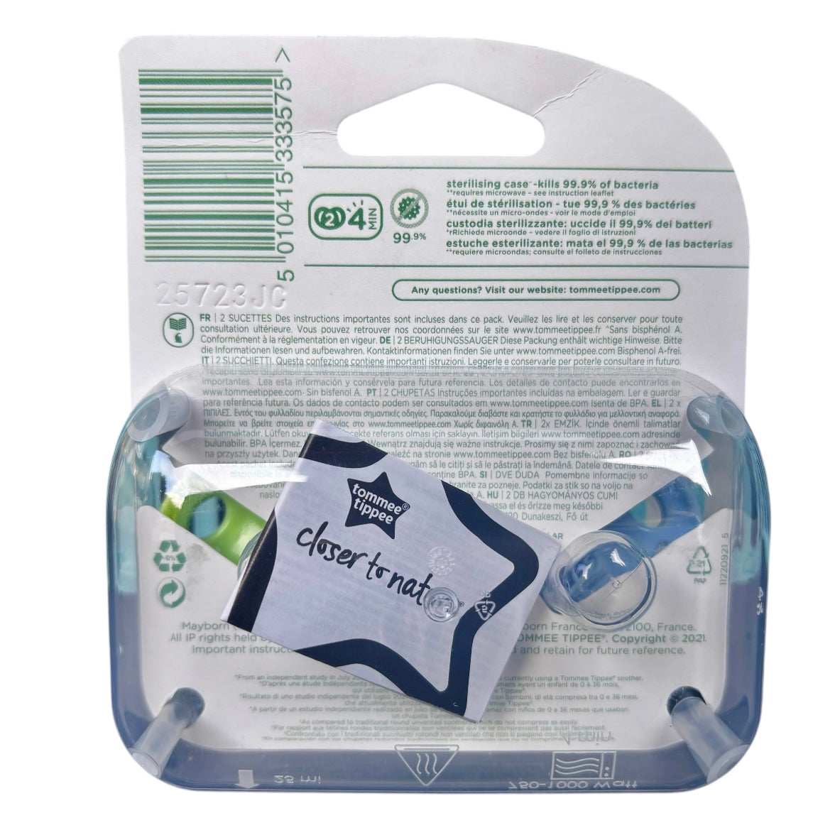 Tommee Tippee Fun Friends Orthodontic Soother/Pacifier/Dummy 0 - 6 Mths ASSORTED