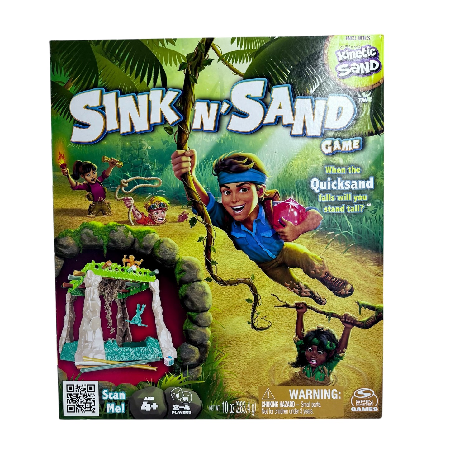 Sink N' Sand Board Game for Kids Quicksand with Kinetic Sand