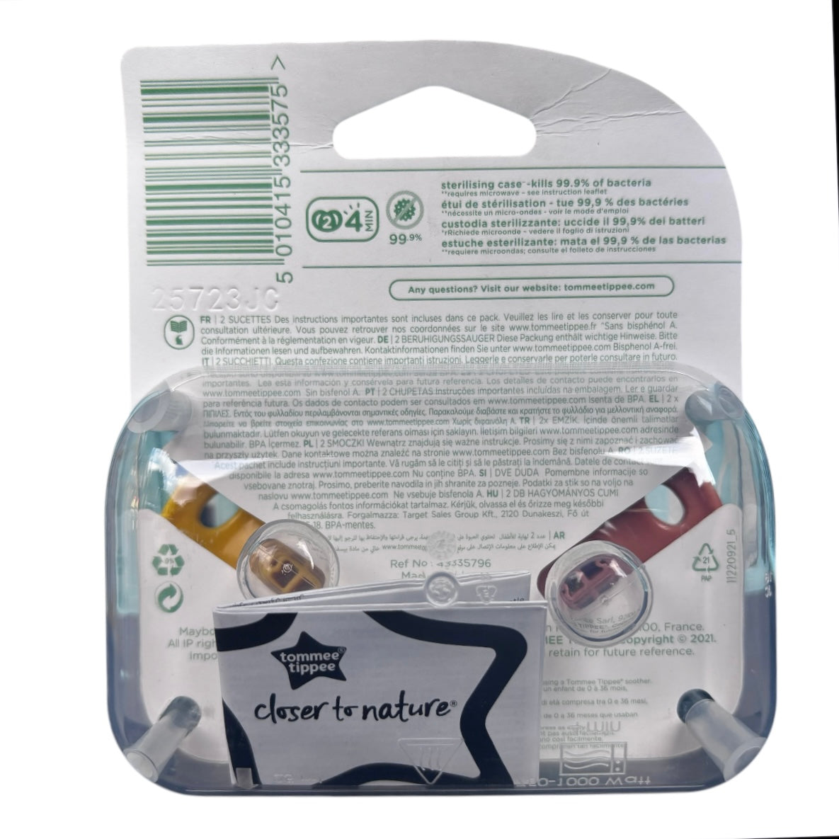 Tommee Tippee Fun Friends Orthodontic Soother/Pacifier/Dummy 0 - 6 Mths ASSORTED