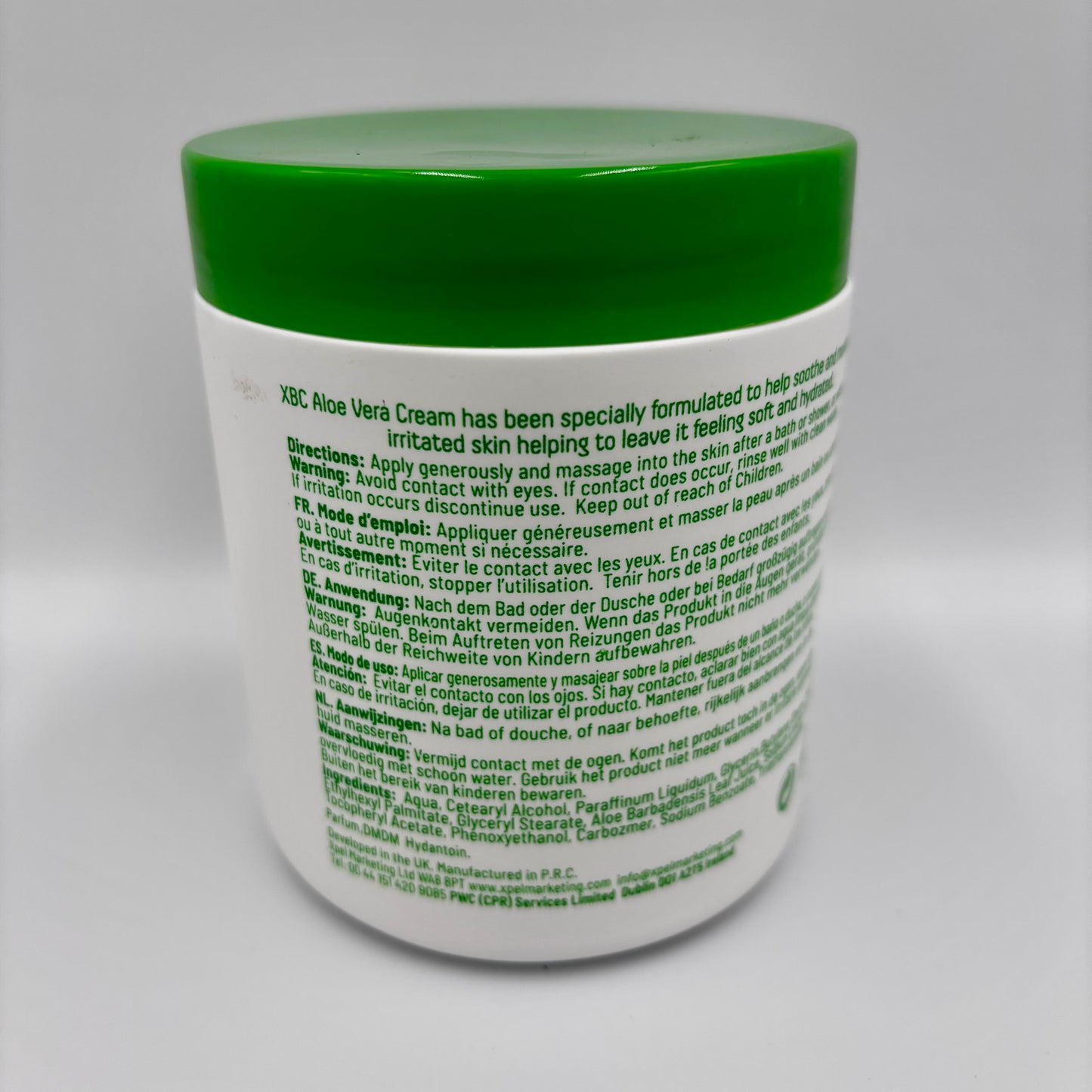 XBC XPEL BODY CARE Aloe Vera Moisturising Cream 500ml