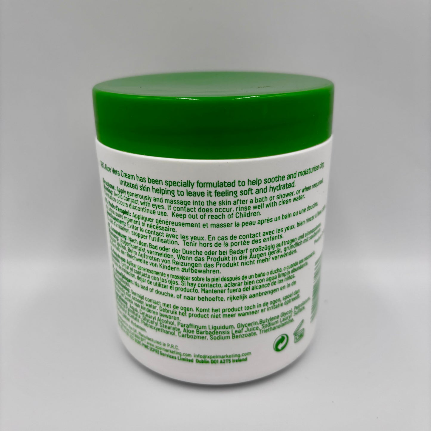 XBC XPEL BODY CARE Aloe Vera Moisturising Cream 500ml