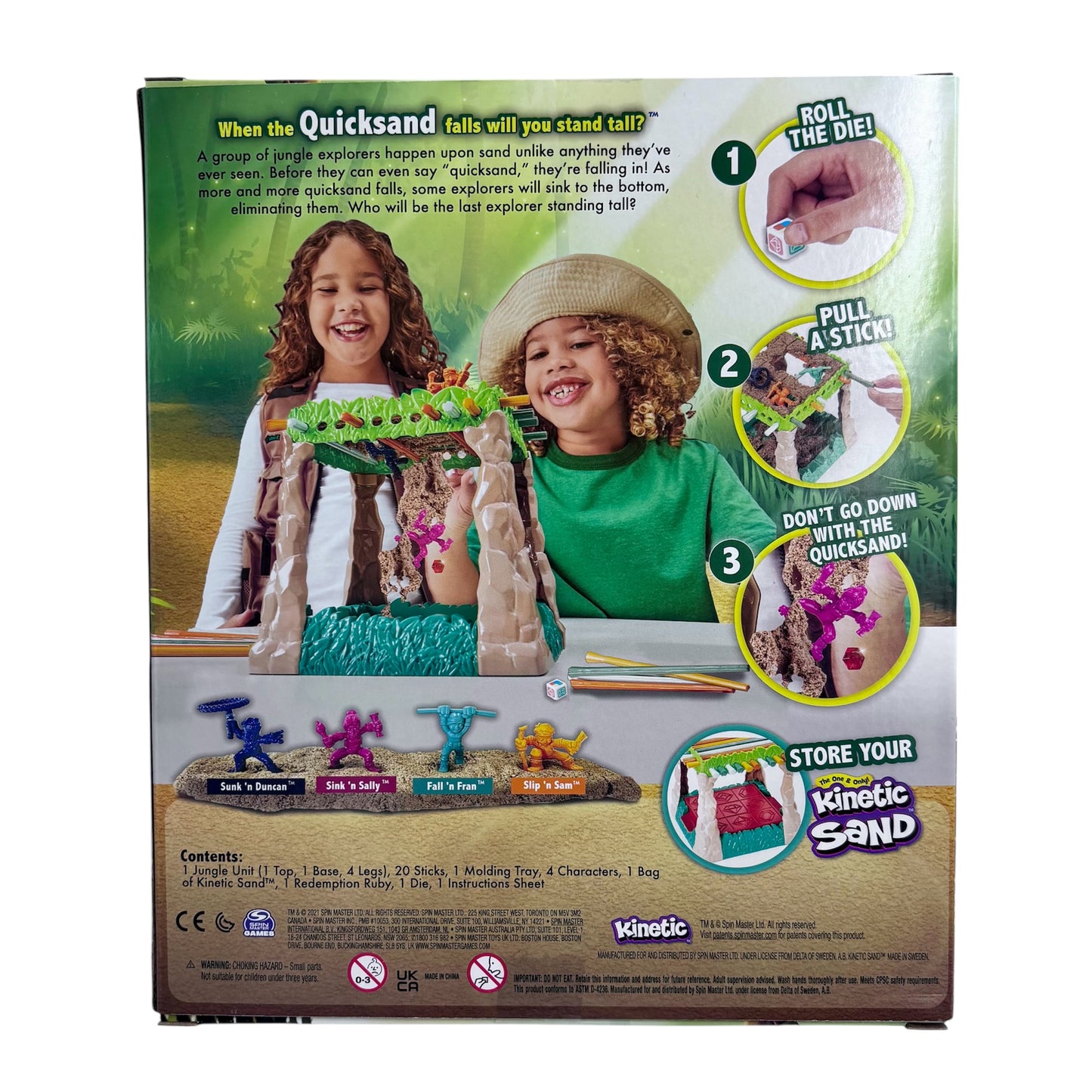 Sink N' Sand Board Game for Kids Quicksand with Kinetic Sand