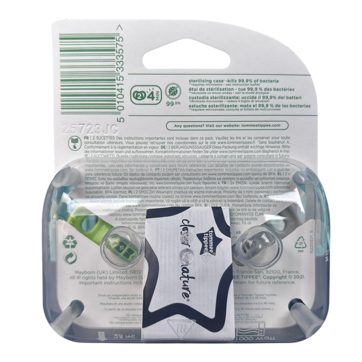Tommee Tippee Fun Friends Orthodontic Soother/Pacifier/Dummy 0 - 6 Mths ASSORTED