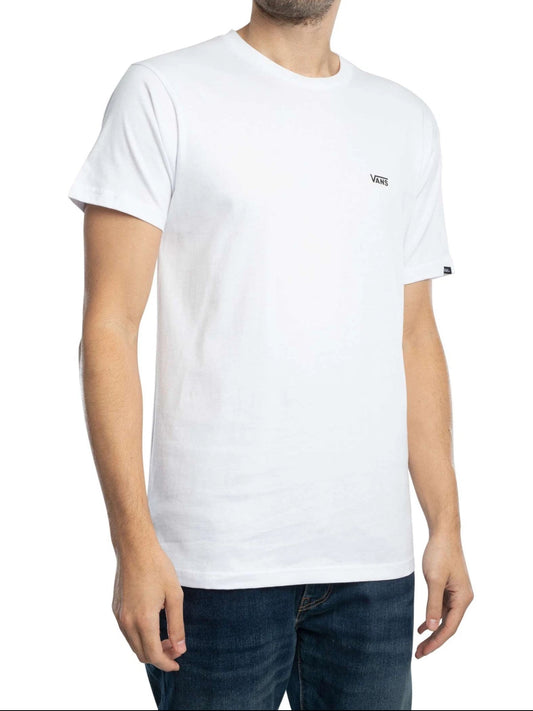 Vans Men's Left Chest Logo T-Shirt, White, Size XS