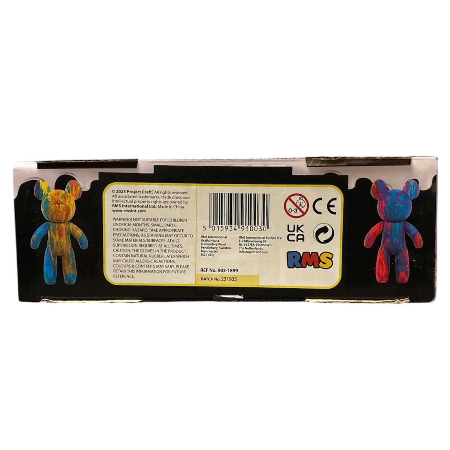 Marble Bear DIY Pouring Kit Design Paint Your Own Craft Set