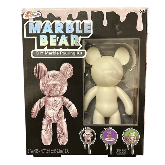 Marble Bear DIY Pouring Kit Design Paint Your Own Craft Set