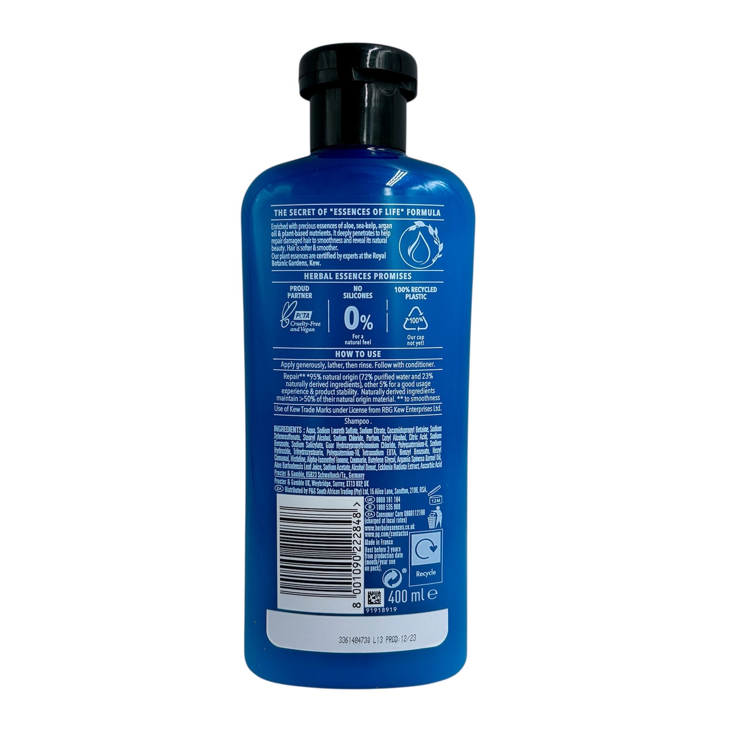 Herbal Essences Bio Renew Repair Vegan Shampoo With Argan Oil 400ml